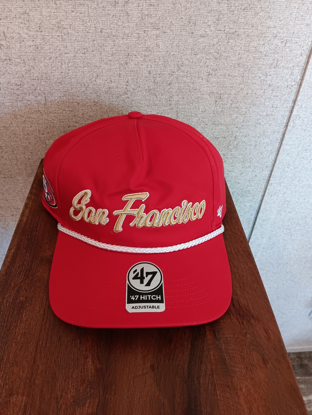 '47 San Francisco 49 Ers Rope Front Cap - Red with Gold Script